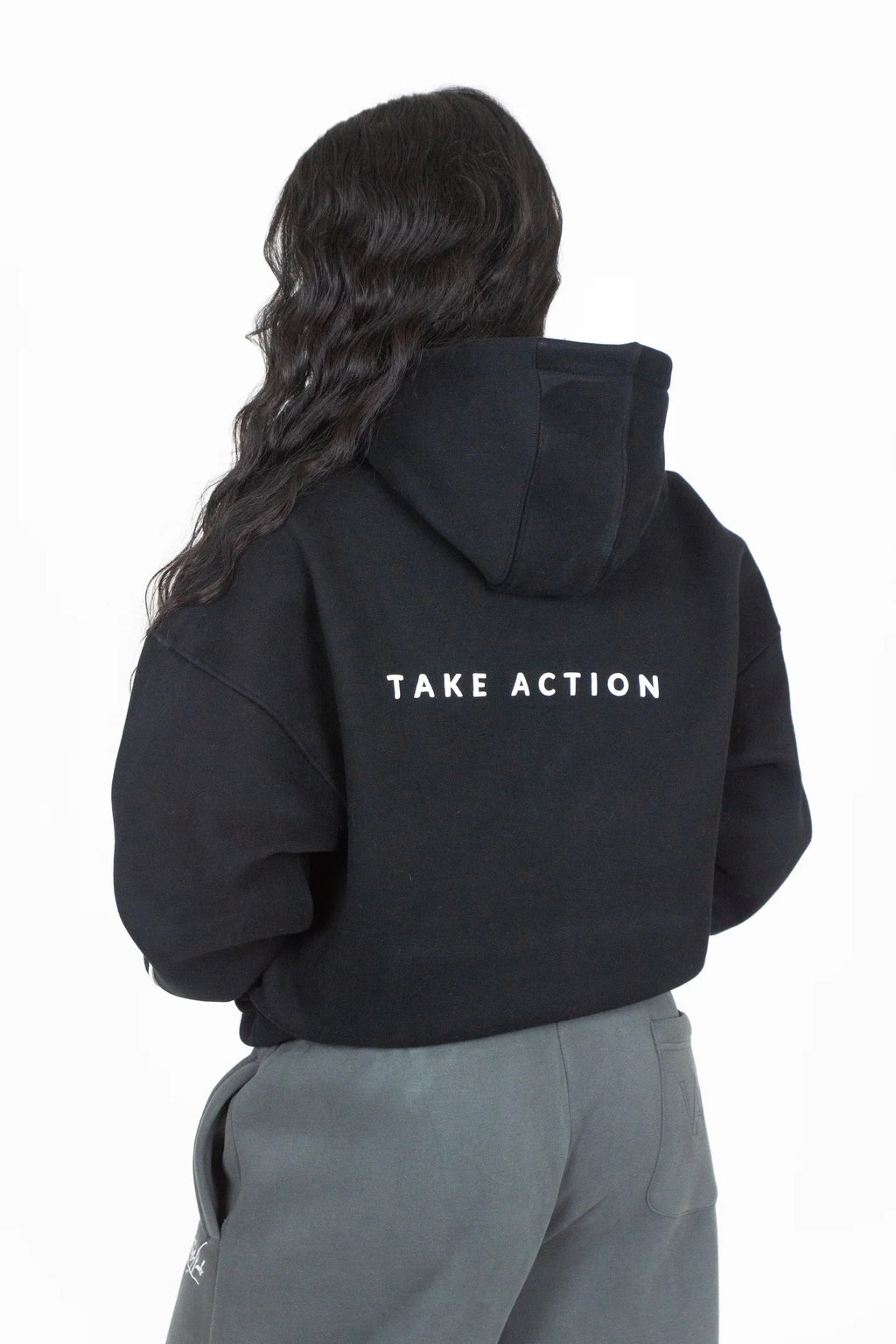 Black × Grey Hoodie – Premium Fleece